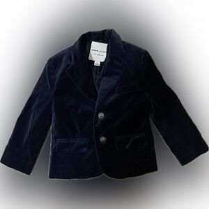 Janie and Jack Navy Velvet Blazer